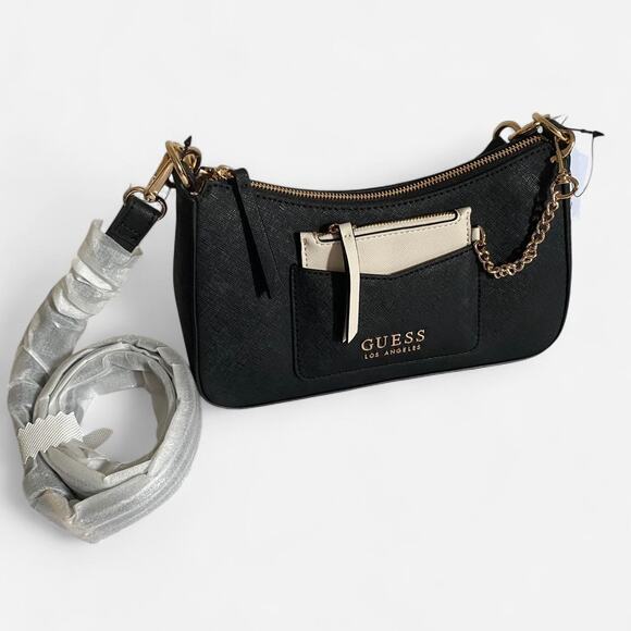Guess LA black multi A handbag - Picture 1 of 4